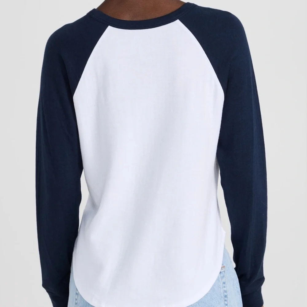 Faherty woman’s Cloud Long Sleeve Baseball Tee XL 
Organic cotton - Picture 2 of 8
